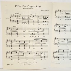 Vintage 1954 From The Organ Loft Piano Solo Sheet Music by N Louise Wright