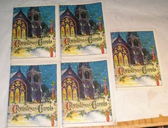 Lot of (5) CHRISTMAS CAROLS Song Book Vintage John Hancock Mutual Co. no 115
