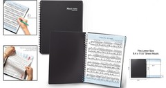Durable 80-Page Music Folder with Detachable Name Tag – Perfect for Performers