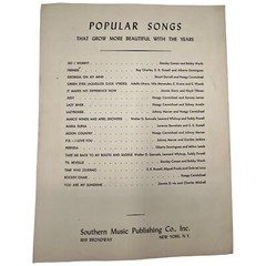 Perfidia 1941 Vintage Sheet Music Alberto Dominguez Milton Leeds Spanish English