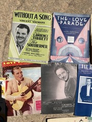 LOT OF 40 PIECES OF VINTAGE SHEET MUSIC 1920s TO 1940s