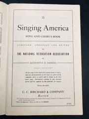 VTG 1940 SINGING AMERICA Songbook Chorus CC Birchard & Co 6×9