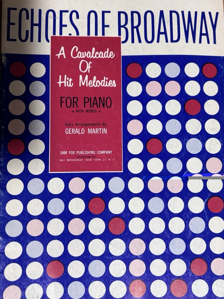 Vintage Easy Piano Songbook Lot of 5 Pop Broadway Movie Award Songs Dan Coates 1