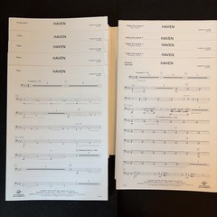 Haven Adrian B Sims Complete Concert Band Score & Parts Grade 4 FJH B1881 Unused