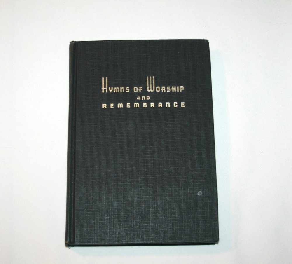 Vintage 1960 Hymns of Worship and Remembrance Hymnal Hardcover