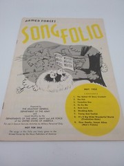 Armed Forces Song Folio Lot of 5 (1955, 1959, 1960) – Vintage Military Music Rar
