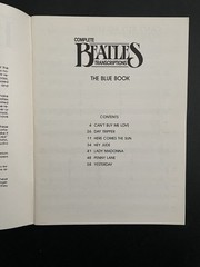 BEATLES Transcribed Scores Blue and Yellow Book Guitar Keyboard Vocals Drum Bass