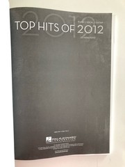 Top Hits Of 2012 Songbook (Piano/Vocal/Guitar)