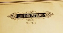 Haydn Sonaten Band 1 No. 713a Edition Peters – 1937 Piano music book