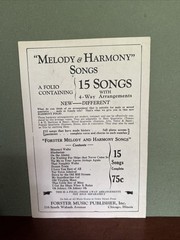 Octavo of Music For My Best To You Forster ed for mixed voices 6939 1942