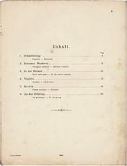 Grieg Lyrical Pieces Sheet Music Book Opus 43 6 songs titles in German 19 pages