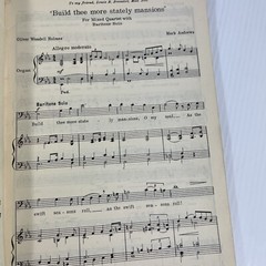 Schirmer&rsquo;s Collection of Favorite Anthems V1 Vintage Choral Music Book Religious