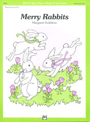 Merry Rabbits Elementary Piano Solo Sheet Music 1991 Goldston Easter Spring