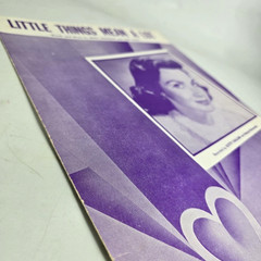 Little Things Mean A Lot 1954 Sheet Music Piano Lyrics Chords Lindeman Kallen