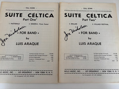 Suite Celtica Parts 1 & 2 for Concert Band Composed by Luis Araque: Full Scores