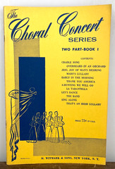 The Choral Concert Series 1950s Songbook Chorus Choir Sheet Music Witmark & Sons