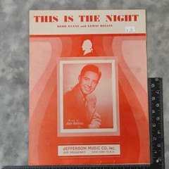 1946 This Is The Night Sheet Music Andy Russell Cover Redd Evans Bellin Vintage!