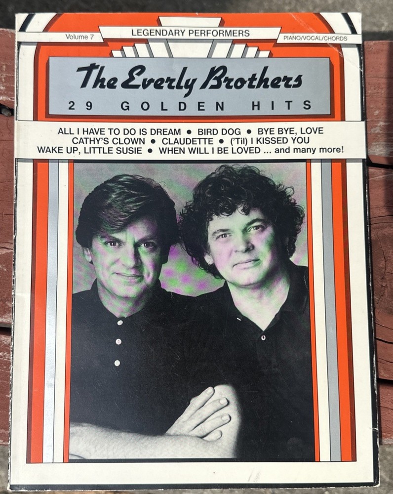 1988 The Everly Brothers 29 Colden Hits Song Book