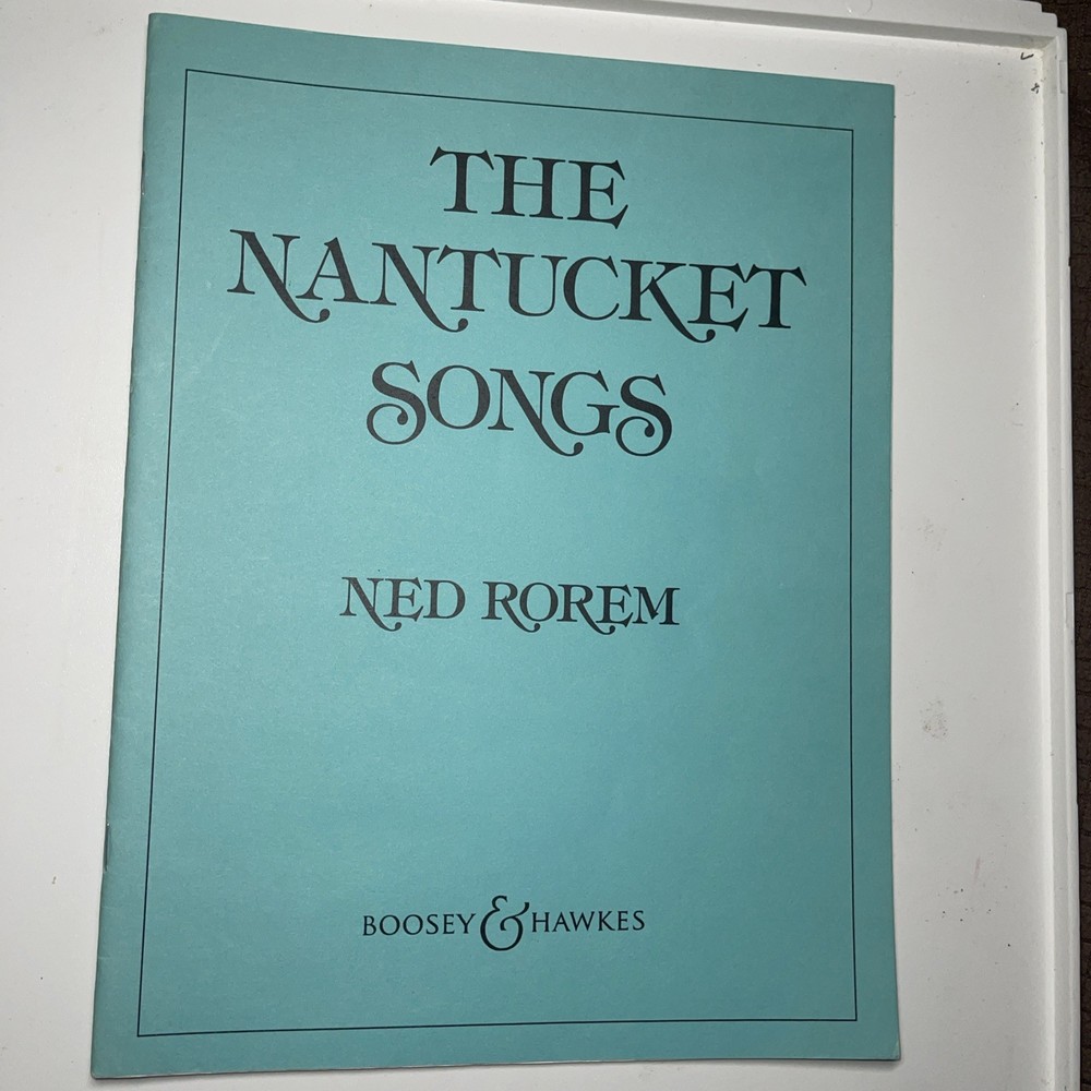 Nantucket Songs SC Ned Rorem Ten Songs Voice & Piano 1981 Boosey & Hawkes NEW