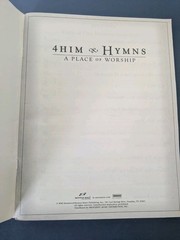 4Him & Hymns A Place Of Worship Songbook Piano Guitar Vocal