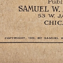 Revival Gems III: 1929 Songbook, Trade Paperback