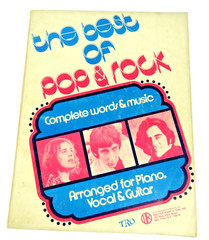 THE BEST OF ROCK & POP SONGBOOK piano/vocal/guitar Paperback 160 Pgs Music Book
