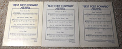 Lot of 3 Vintage 1941 Best Foot Forward Sheet Music Chappell Broadway Gene Kelly