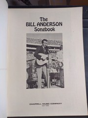 BILL ANDERSON Songbook Guitar Piano Vocal Bio Photos 80 Pages Vintage New!!