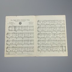 1952 GENE AUTRY « THE NIGHT BEFORE CHRISTMAS SONG » HOLIDAY SHEET MUSIC ACCORDION