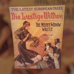 The Merry Widow Waltz Die Lustige Wittwe Witwe Sheet Music Franz Lehar RARE 1907
