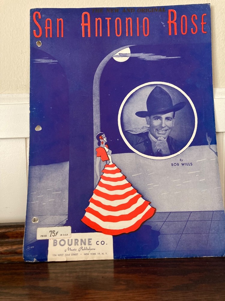 Vintage San Antonio Rose Sheet Music By Bob Wills BOURNE PUBLICATIONS NY