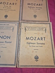 Lot of 9 Vintage Schirmer&rsquo;s Library Musical Classics Piano Violin Sheet Music…