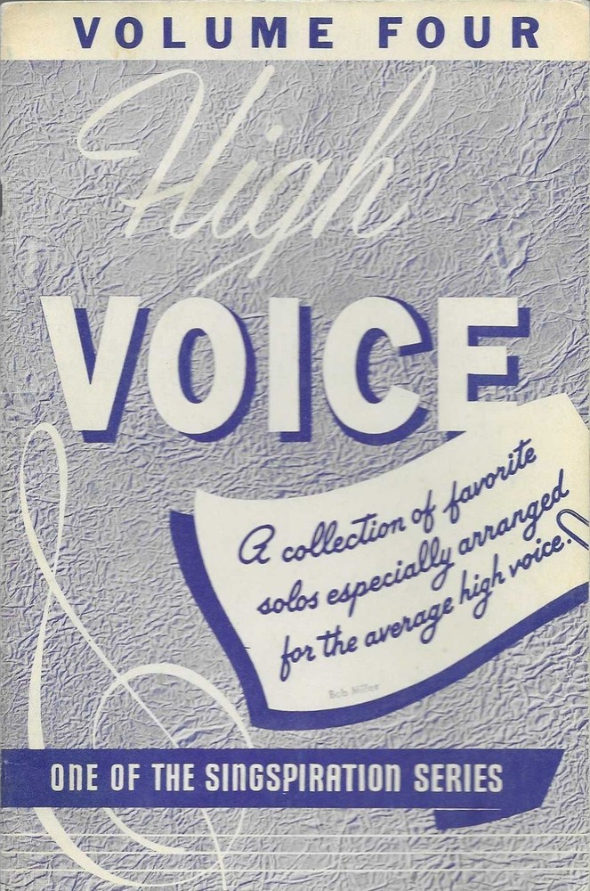 High Voice Volume Four Vocal Selections Songbook