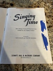 1952 Singing Time Hall & Mccreay Co arrangements 144 pages