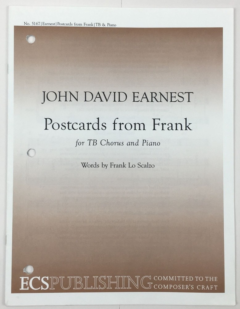 Postcards From Frank SATB Choral Piano Sheet Music TB Chorus ECS Publishing