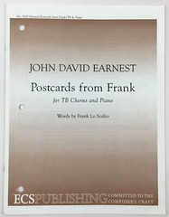 Postcards From Frank SATB Choral Piano Sheet Music TB Chorus ECS Publishing