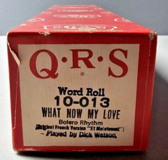 QRS Player Piano Word/Music Roll – Choose Roll – Use Drop Down Box to Choose