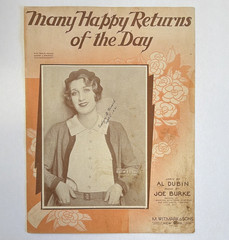 M. Witmark & Sons Many Happy Returns of the Day Sheet Music Vocal Solo 8872