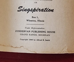 1949 Singspiration LOW VOICE #4 four Gospel Music Songbook Baritone & Alto Solos