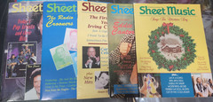 Sheet Music Magazine – 5 Issues 1995 – Piano/Guitar – Very Good Condition
