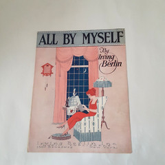 Vintage sheet music All By Myself Irving Berlin 1920