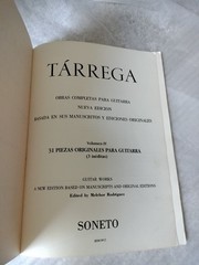 Tarrega, Fransisco : Original Compositions For Classical Guitar Solo Sheet Music