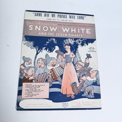 Lot Of 6 Walt Disney Movie 1937 Sheet Music Snow White Irving Berlin Great