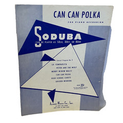 Can Can Polka Accordion Sheet Music Offenbach 1951 Alfred Music Co. SODUBA
