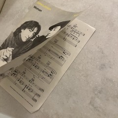 John Lennon Woman Sheet Music Guitar Piano Vocal Beatles Yoko Ono 1980 Song