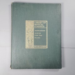 Antique 1913 Rachmaninoff Album Piano G. Schirmer Hardcover Library Musical Clas