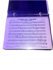 Vintage 1stB Flat Cornet Sheet Music In Plastifold Music Holder Multiple Songs