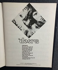 THE DOORS Songbook for 1st LP orig 1967 Nipper Music w/ lots of great pictures