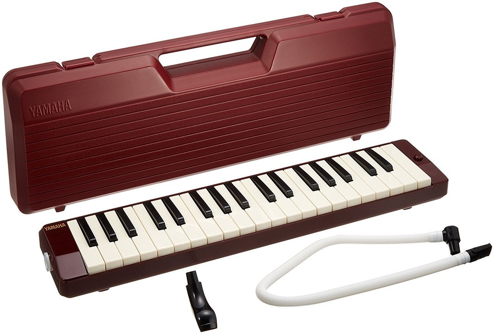 YAMAHA Japan P-37D MELODION ALTO Melodica Melody Piano 37 keys with Case Maroon