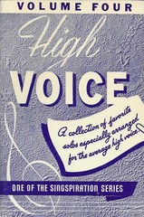 High Voice Volume Four Vocal Selections One of the Singspiration Series